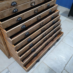 Indian Hand Carved Solid Wood Chest of Drawer Dresser D50