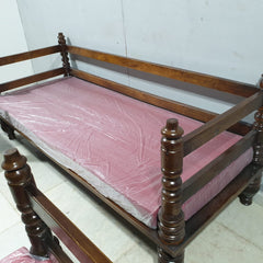 Hand Carved Solid Wood Daybed Sofa Set D15