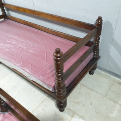 Hand Carved Solid Wood Daybed Sofa Set D15