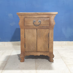 Indian Hand Carved Solid Wood Oriental Bedside Tables 93