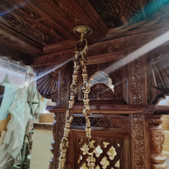 Maharaja Indian Traditional Hand Carved Solid Wood Swing 4