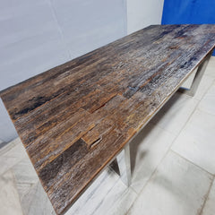 Live Edge Sleeper Industrial Dining Table 16