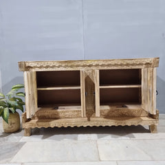 Handmade Indian Vintage Solid Hard Wood Damchiya Sideboard C44