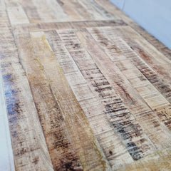 Hand Carved Rough Mango Wood Dining Table 17