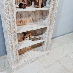 Mehrab Indian Carved Solid Wood Bookshelf B48