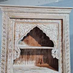 Mehrab Indian Carved Solid Wood Bookshelf B48