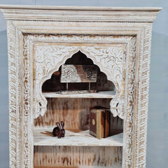 Mehrab Indian Carved Solid Wood Bookshelf B48