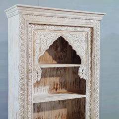 Mehrab Indian Carved Solid Wood Bookshelf B48