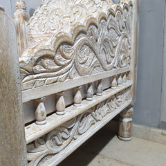 Mughal Garden Hand Carved Indian Single Chair Sofa D18