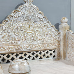 Mughal Garden Hand Carved Indian Single Chair Sofa D18