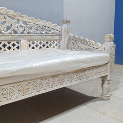 Mughal Garden Hand Carved Balinese Daybed D19