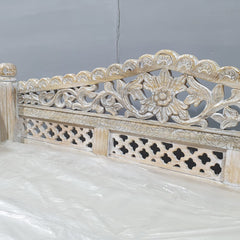 Mughal Garden Hand Carved Balinese Daybed D19