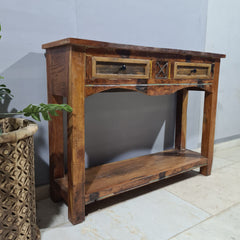 Reclaimed Wood Rustica Console Hall Table 50