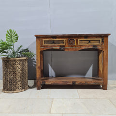 Reclaimed Wood Rustica Console Hall Table 50