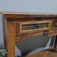 Reclaimed Wood Rustica Console Hall Table 50