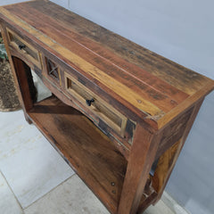 Reclaimed Wood Rustica Console Hall Table 50