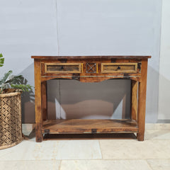 Reclaimed Wood Rustica Console Hall Table 50