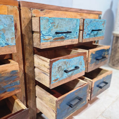 Nirvana Reclaimed Timber Dresser Tallboy Chest of 6 drawers D53