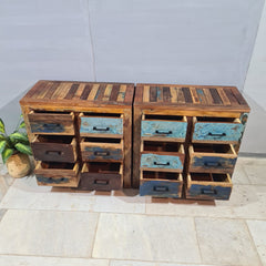 Nirvana Reclaimed Timber Dresser Tallboy Chest of 6 drawers D53