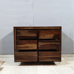 Boston Contemporary Solid Wood 6 Drawers Chest Of Drawers D60