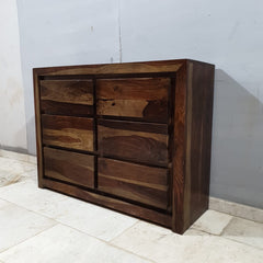 Boston Contemporary Solid Wood 6 Drawers Chest Of Drawers D60