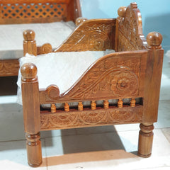 Indian Furniture Classic Hand Carved Traditional Sofa Set With Center Table D2
