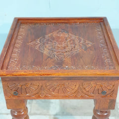 Indian Furniture Classic Hand Carved Traditional Sofa Set With Center Table D2