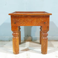 Indian Furniture Classic Hand Carved Traditional Sofa Set With Center Table D2