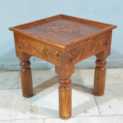 Indian Furniture Classic Hand Carved Traditional Sofa Set With Center Table D2