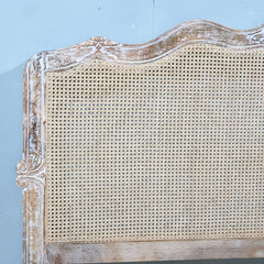 Rattan Hand Carved Solid Wood King Bed