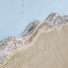 Rattan Hand Carved Solid Wood King Bed