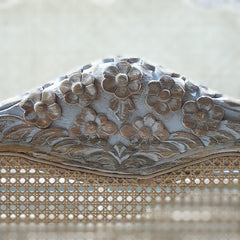 Rattan Hand Carved Solid Wood King Bed