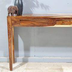 Boston Taper Contemporary Solid Wood Console Table Hall way Table Natural