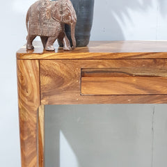 Boston Taper Contemporary Solid Wood Console Table Hall way Table Natural
