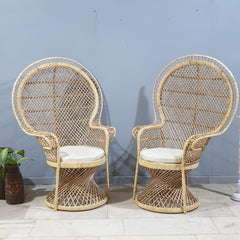 Cane Studio Wicker Rattan Bamboo Cane Chair 01