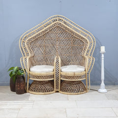 Cane Studio Double Rattan Bamboo Cane Chair 02