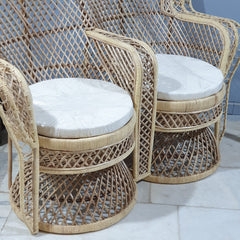 Cane Studio Double Rattan Bamboo Cane Chair 02