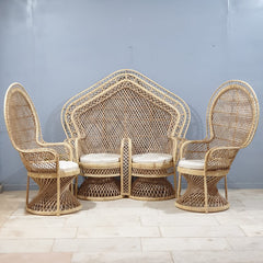 Cane Studio Double Rattan Bamboo Cane Chair 02