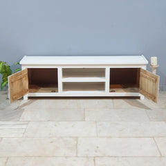 Handmade Indian Furniture Solid Hard Wood TV Unit 160x40x50 cm