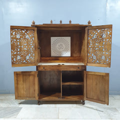 Hand Carved Indian Solid Wood Home Temple