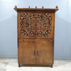 Hand Carved Indian Solid Wood Home Temple