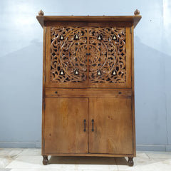 Hand Carved Indian Solid Wood Home Temple