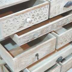 The Attic Duns Wooden Chest of Drawer Natural 90x40x85 cm