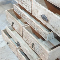 The Attic Duns Wooden Chest of Drawer Natural 90x40x85 cm