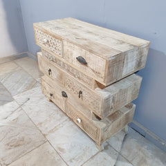 The Attic Duns Wooden Chest of Drawer Natural 90x40x85 cm