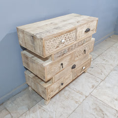 The Attic Duns Wooden Chest of Drawer Natural 90x40x85 cm