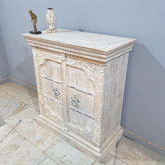 Indian Hand Carved Solid Wood Cabinet D99