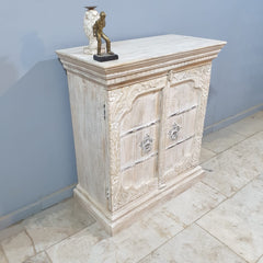 Indian Hand Carved Solid Wood Cabinet D99