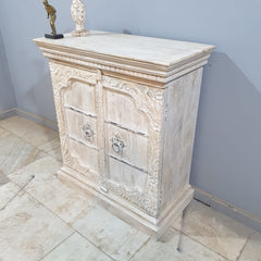 Indian Hand Carved Solid Wood Cabinet D99