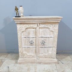 Indian Hand Carved Solid Wood Cabinet D99